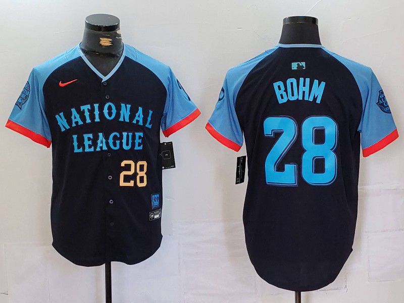 Men Philadelphia Phillies #28 Bohm Blue All star 2024 Nike MLB Jersey style 4->philadelphia phillies->MLB Jersey
